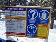 Tabellone informativo presso l’accesso agli impianti di risalita