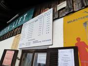 Informazioni all'ingresso degli impianti di risalita