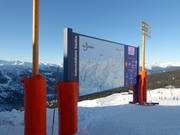 Mappa delle piste con bollettino meteo aggiornato