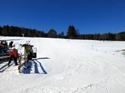 Pista per principianti presso lo skilift di esercitazione