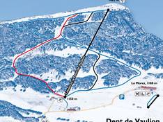 Mappa delle piste Dent de Vaulion - Le Morez