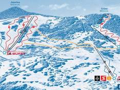 Mappa delle piste Mojtín