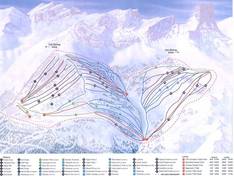 Mappa delle piste Fortress Mountain