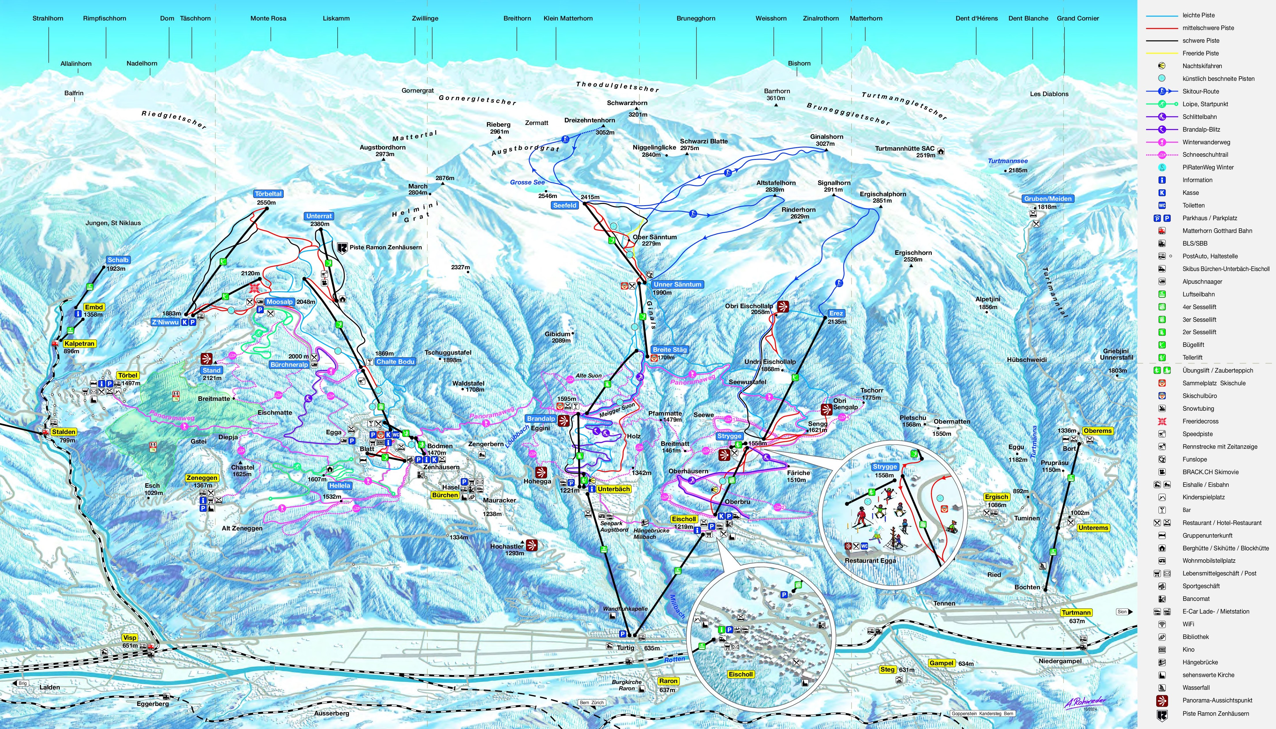 Mappa delle piste Eischoll