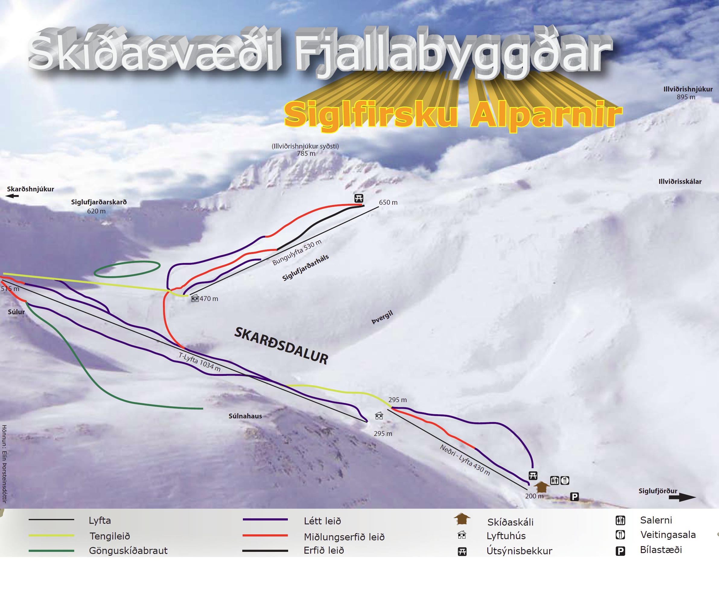 Comprensorio sciistico Skarðsdalur - Siglufjörður
