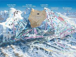 Mappa delle piste Sunshine Village