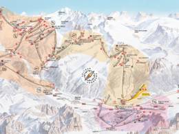 Mappa delle piste Belvedere/Col Rodella/Ciampac/Buffaure – Canazei/Campitello/Alba/Pozza di Fassa