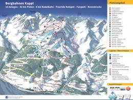 Mappa delle piste Kappl