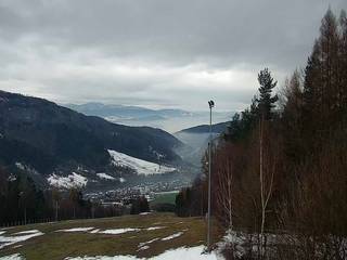 Góra Żar - widok panoramiczny na Beskidy