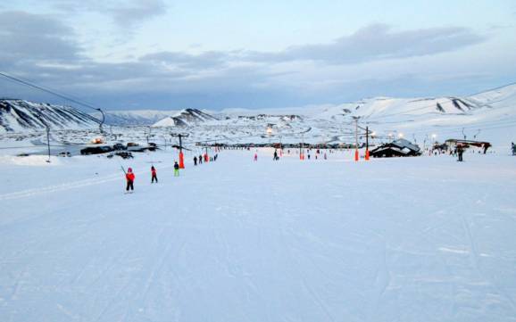 Comprensori sciistici per principianti in Islanda – Principianti Bláfjöll