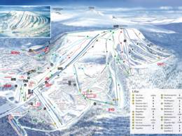 Mappa delle piste Idre Fjäll