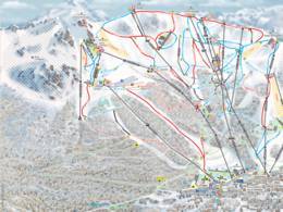 Mappa delle piste Catedral Alta Patagonia