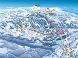 Mappa delle piste Hafjell