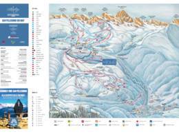 Mappa delle piste Passo San Pellegrino/Falcade