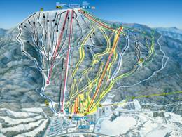 Mappa delle piste Mont-Sainte-Anne