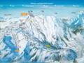 Mappa delle piste Les Contamines/Hauteluce