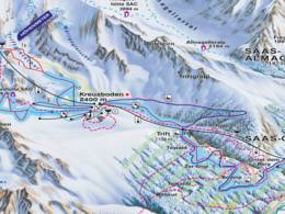 Mappa delle piste Hohsaas - Saas-Grund
