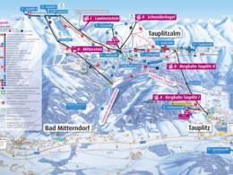 Mappa delle piste Tauplitz - Bad Mitterndorf