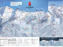 Mappa delle piste La Plagne (Paradiski)