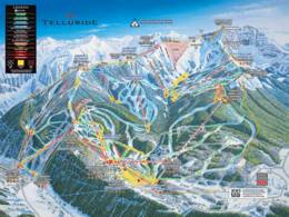 Mappa delle piste Telluride
