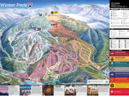 Mappa delle piste Winter Park Resort
