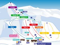 Mappa delle piste Asarigawa Onsen