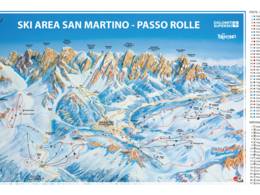 Mappa delle piste San Martino di Castrozza