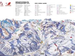 Mappa delle piste Arabba/Marmolada