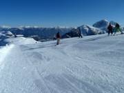 Inizio della giornata di sci presso il Monte Madrizze