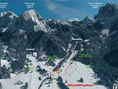 Mappa delle piste Braies (Prags)
