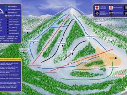 Mappa delle piste Alta Sierra - Shirley Meadows