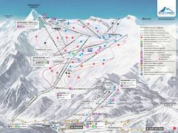 Mappa delle piste Kitzsteinhorn/Maiskogel - Kaprun