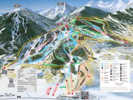 Mappa delle piste Buttermilk Mountain