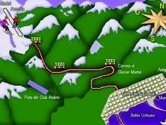 Mappa delle piste Glaciar Martial