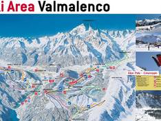 Mappa delle piste Caspoggio