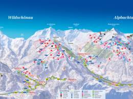 Mappa delle piste Ski Juwel Alpbachtal Wildschönau