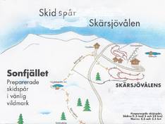 Mappa delle piste Skärsjövålen