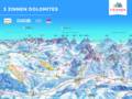 Mappa delle piste 3 Zinnen Dolomites - Monte Elmo/Orto del Toro/Croda Rossa/Passo Monte Croce