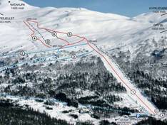 Mappa delle piste Stryn Skisenter