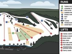 Mappa delle piste Cannonsburg