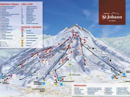 Mappa delle piste St. Johann in Tirol/Oberndorf - Harschbichl