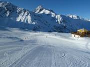 I primi sciatori sulle piste