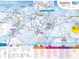 Mappa delle piste Les Sybelles - Le Corbier/La Toussuire/Les Bottières/St Colomban des Villards/St Sorlin/St Jean d’Arves