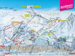 Mappa delle piste Schilthorn - Mürren/Lauterbrunnen