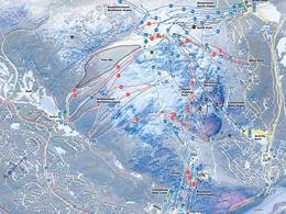 Mappa delle piste Levi