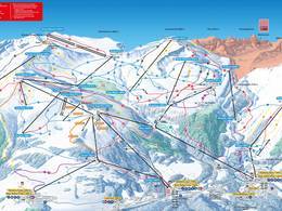 Mappa delle piste Laax/Flims/Falera
