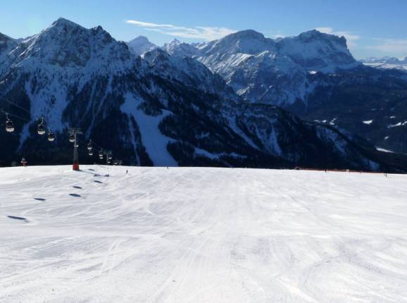 A Plan de Corones c'è una prevalenza di piste larghe