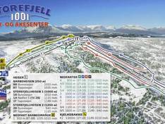 Mappa delle piste Storefjell