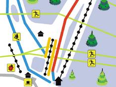 Mappa delle piste Zvičina