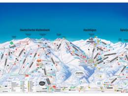 Mappa delle piste Spieljoch - Fügen